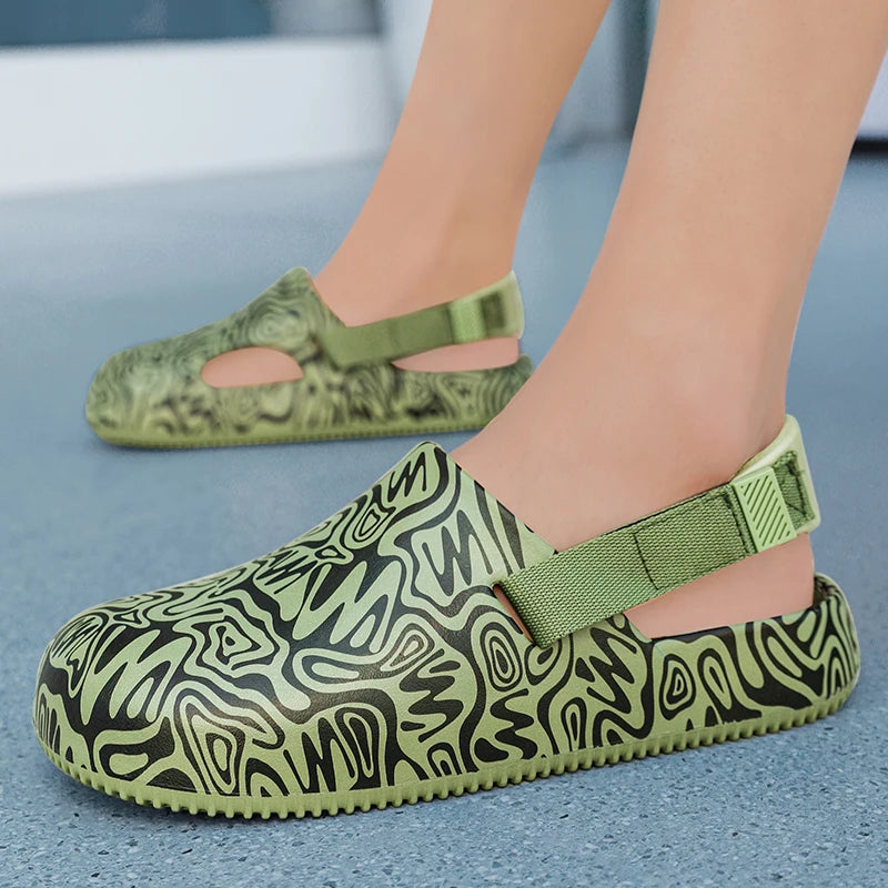 Men's Summer Slippers Outdoor Sandals Design Clogs Beach Slippers Flip Flop Casual Slides