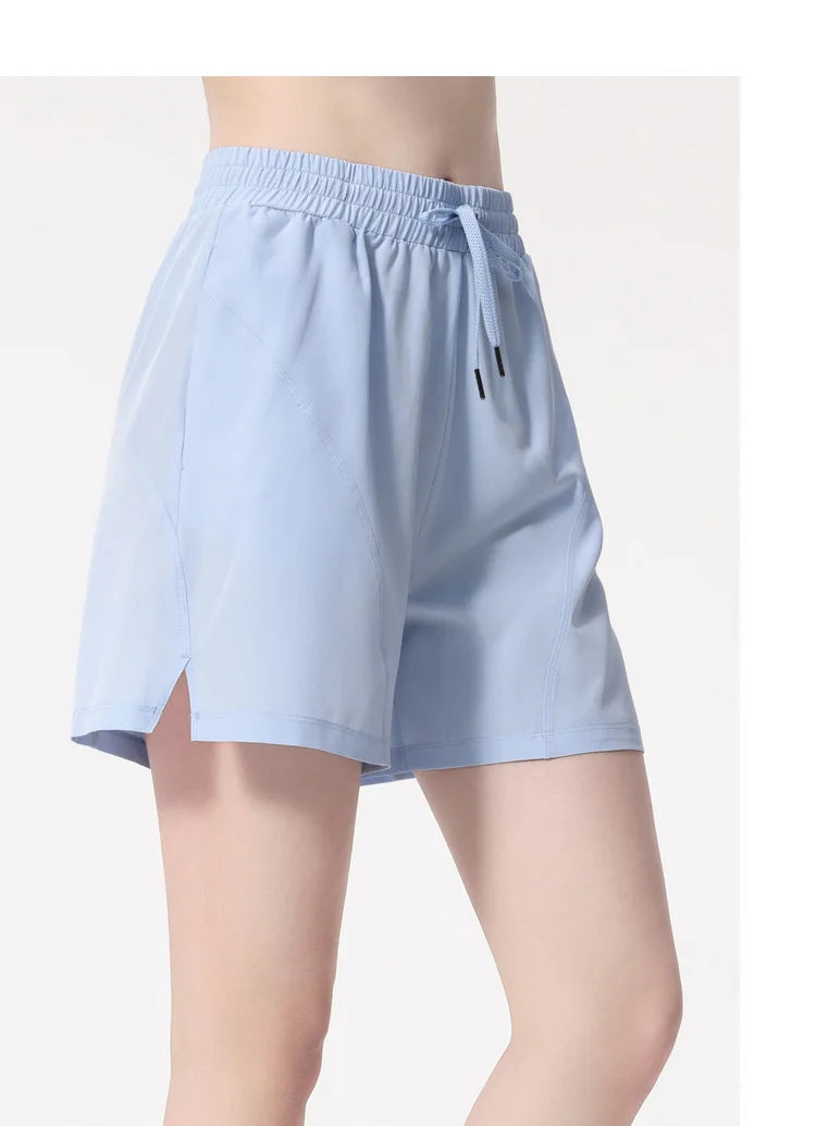 Women's Loose Running Shorts | Drawstring Waist with Pockets, Quick Dry S–XL