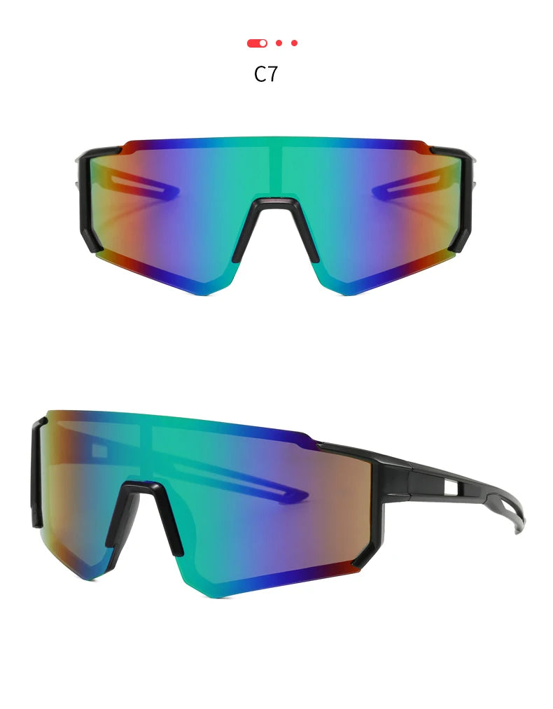 3 Pack Classic Outdoor Sport Sunglasses - Large Frame Unisex Integrated Goggles