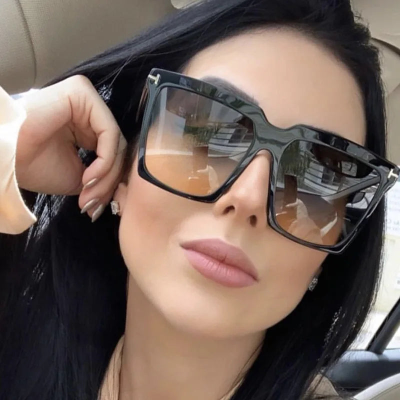 Women's Octagonal Sunglasses - Fun Personalized Retro Frameless Shades