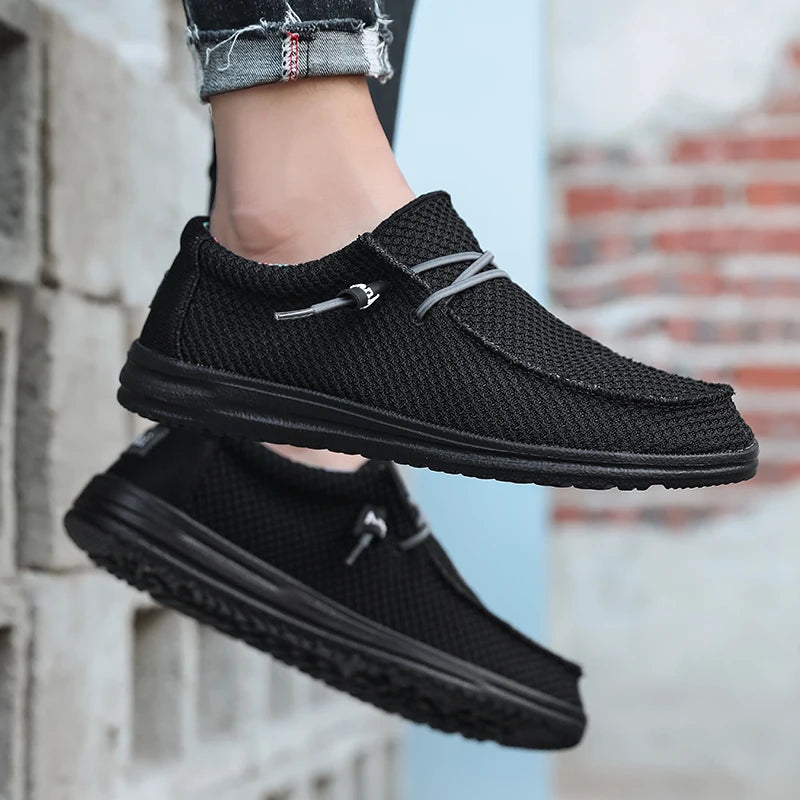 Men's Slip-On Casual Sneakers - Breathable Skateboard Loafers