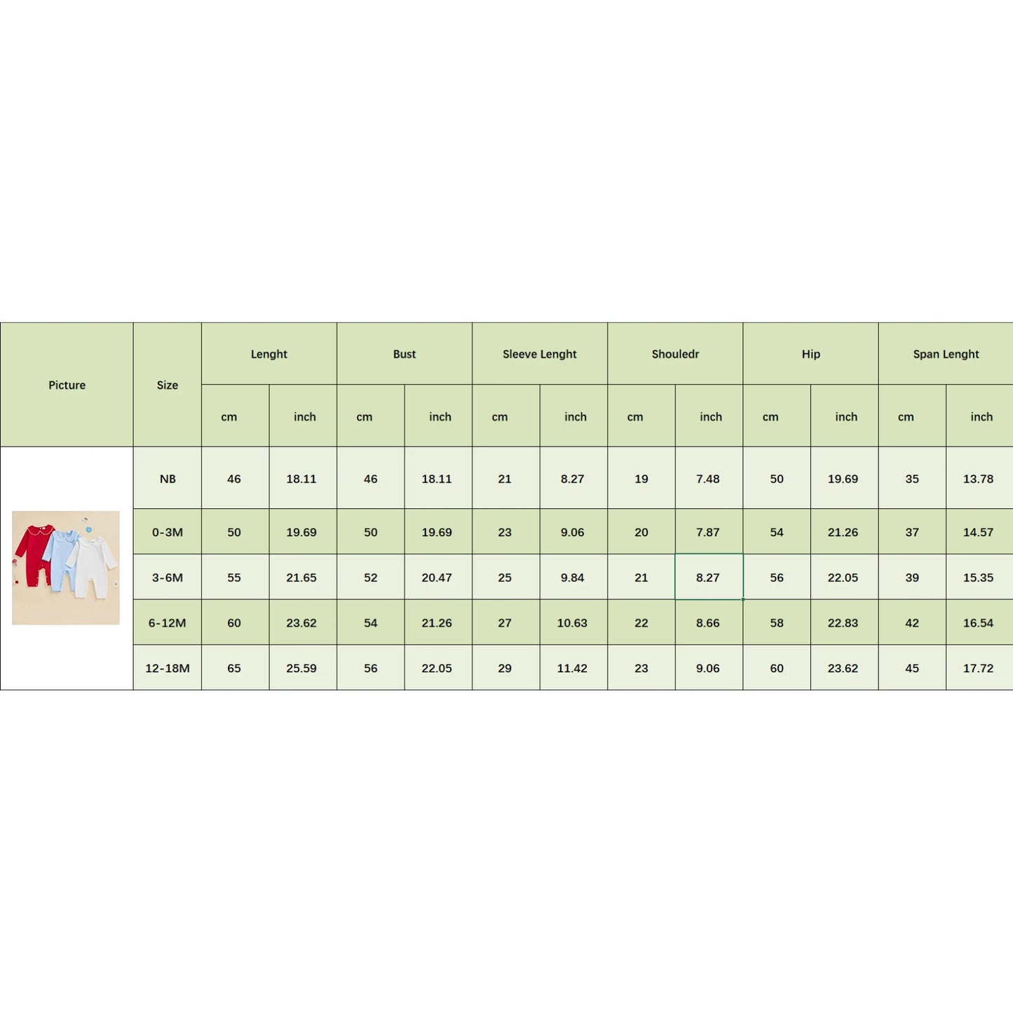 Baby Girls Boys Autumn Winter Long Sleeve Doll Collar Snap Closure Romper Jumpsuit