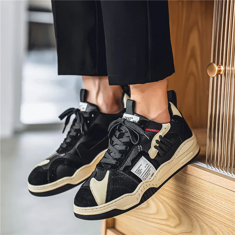 Men's Casual Platform Lace Up Comfortable  Sneakers