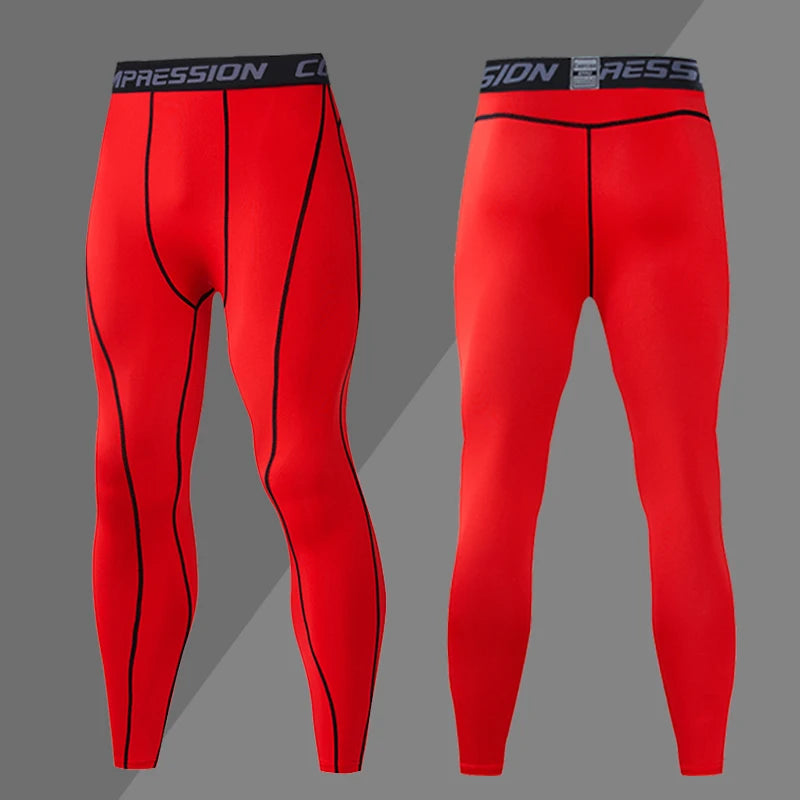 Men's Compression Sweatpants Tights Sport Pants for Gym Fitness Running Joggings Workout Trousers Dry Fit Leggings