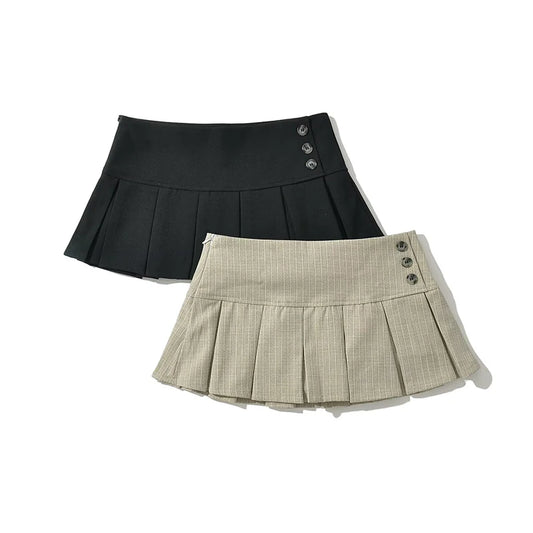 Pleated Mini Skirt