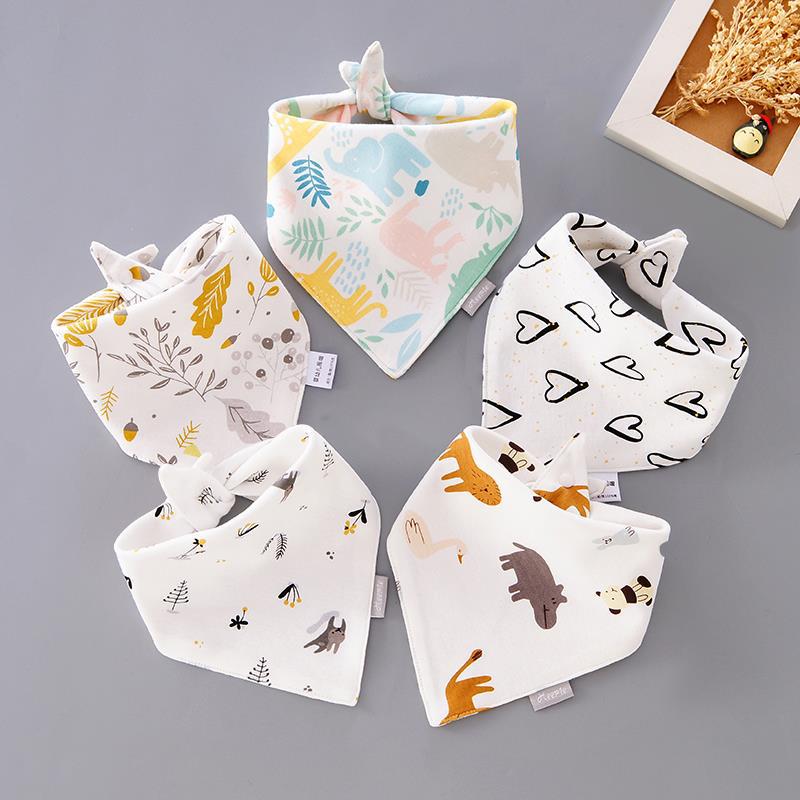 5Pcs/Set Cotton Baby Bibs