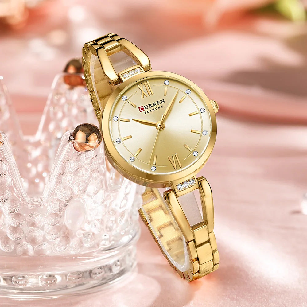 Elegant Stainless Steel Quartz Watch - Waterproof Fashion Timepiece