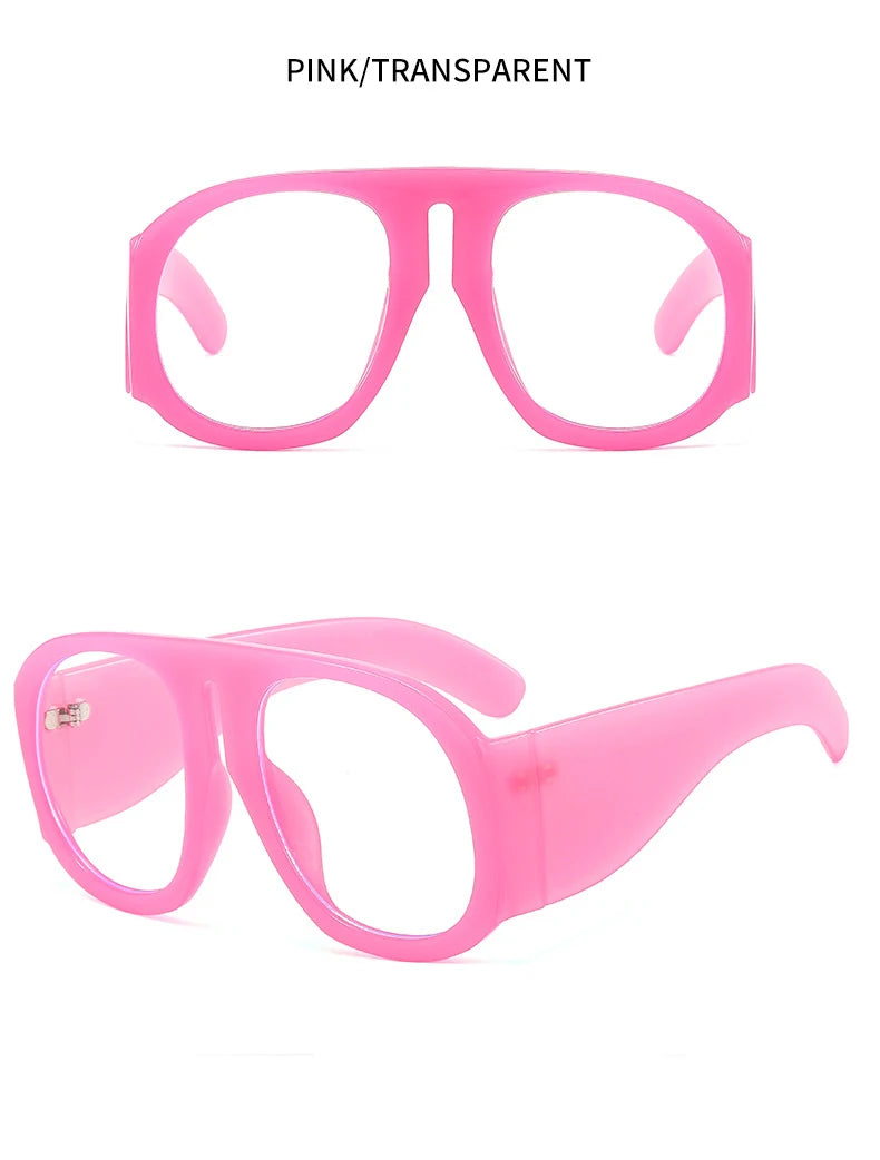 Oversized Round Blue Light Blocking Glasses