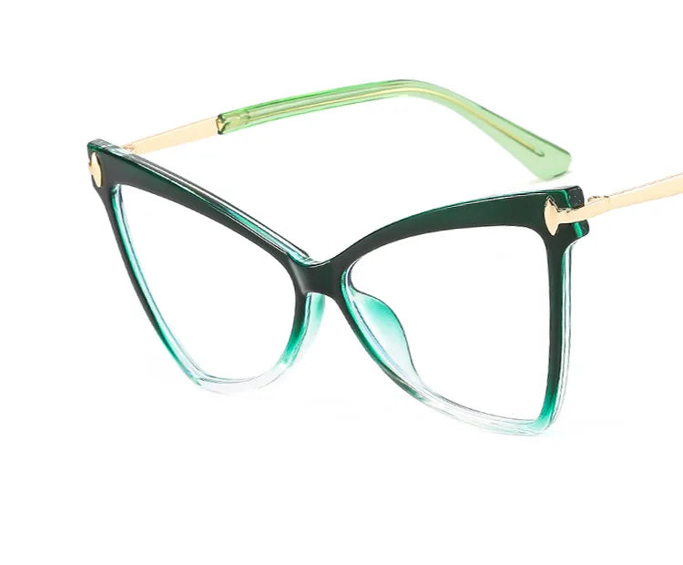 Women's Cat Eye Blue Light Blocking Glasses - Butterfly Large Frame Eyewear