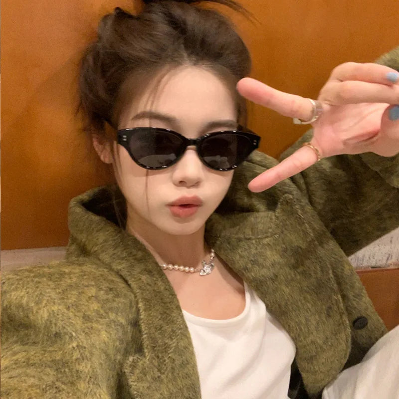 Small Square Sunglasses - Trendy Vintage Hip Hop Eyewear UV400 for Women & Men