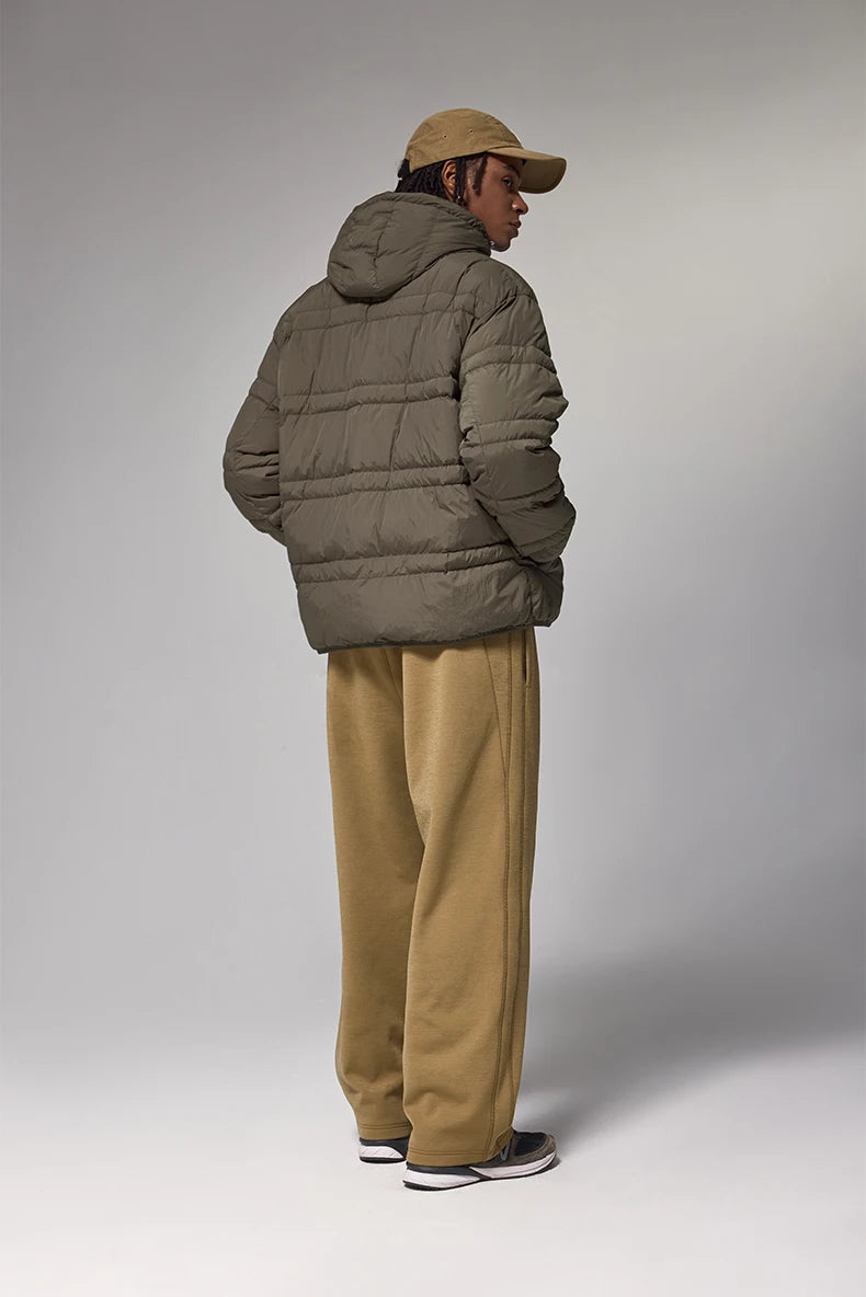 Water-Resistant Down Jacket Unisex - Streetwear Warm Loose Fit with Detachable Design