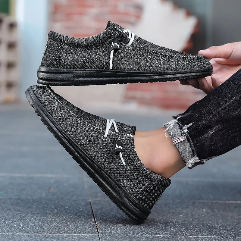Men's Slip-On Casual Sneakers - Breathable Skateboard Loafers