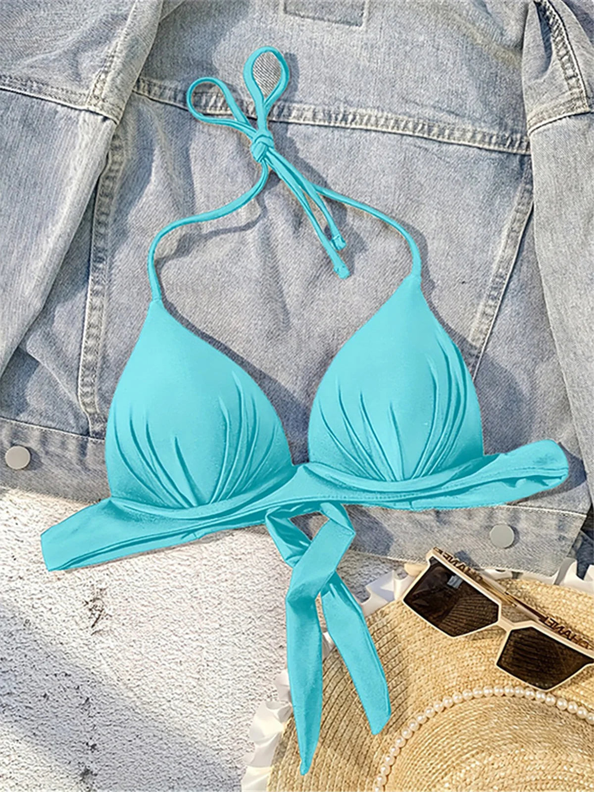 Bra Cup Halter Bikini Top
