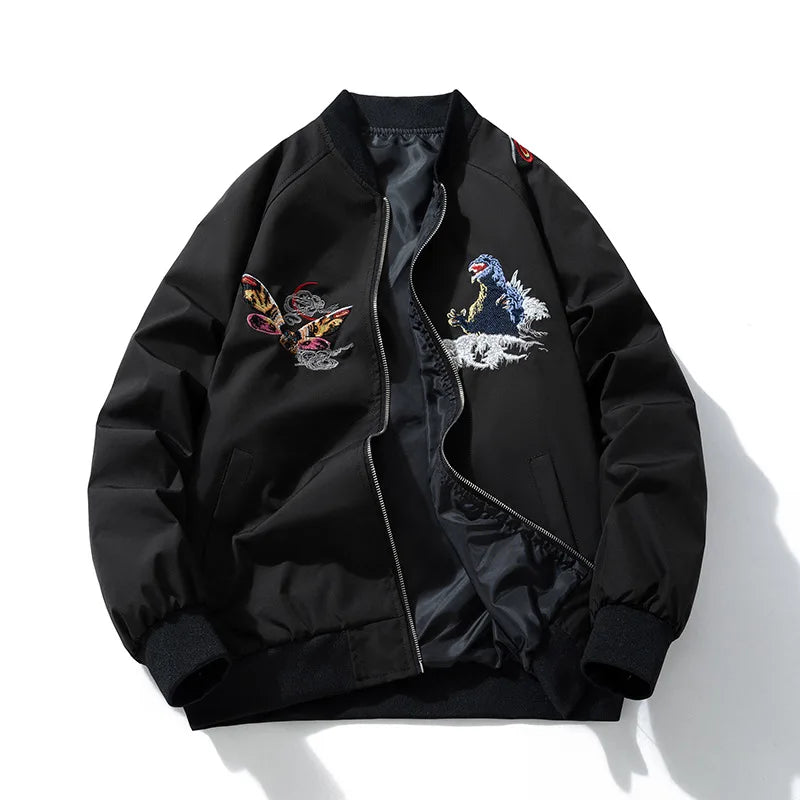 Men's Yokosuka Embroidered MA-1 Bomber Jacket - Harajuku Style