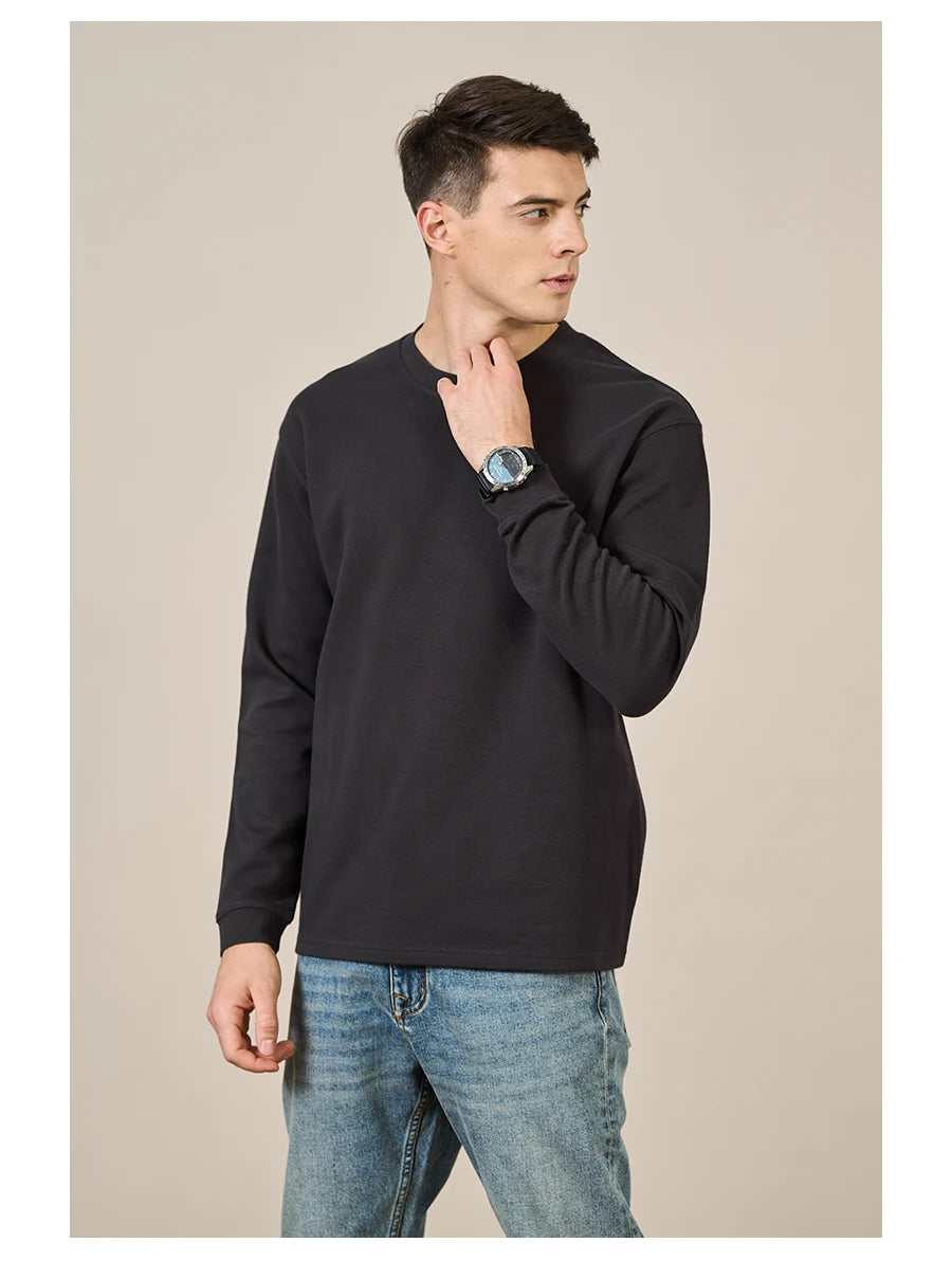 Men's  300gsm Comfortable Doubleside Sanded Fabric Sweatshirt