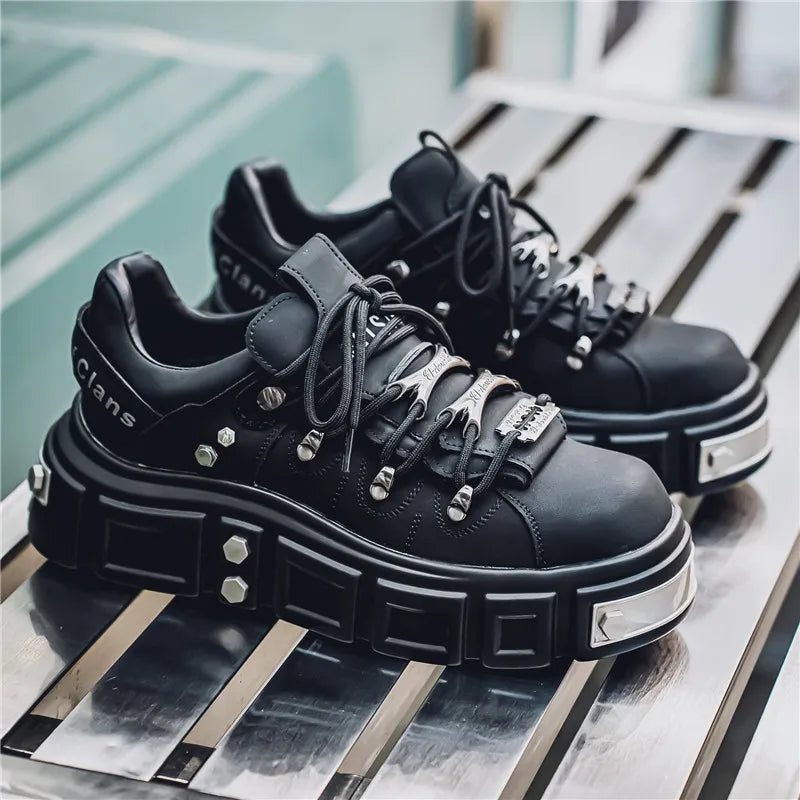 Men's Metal Punk Platform Shoes