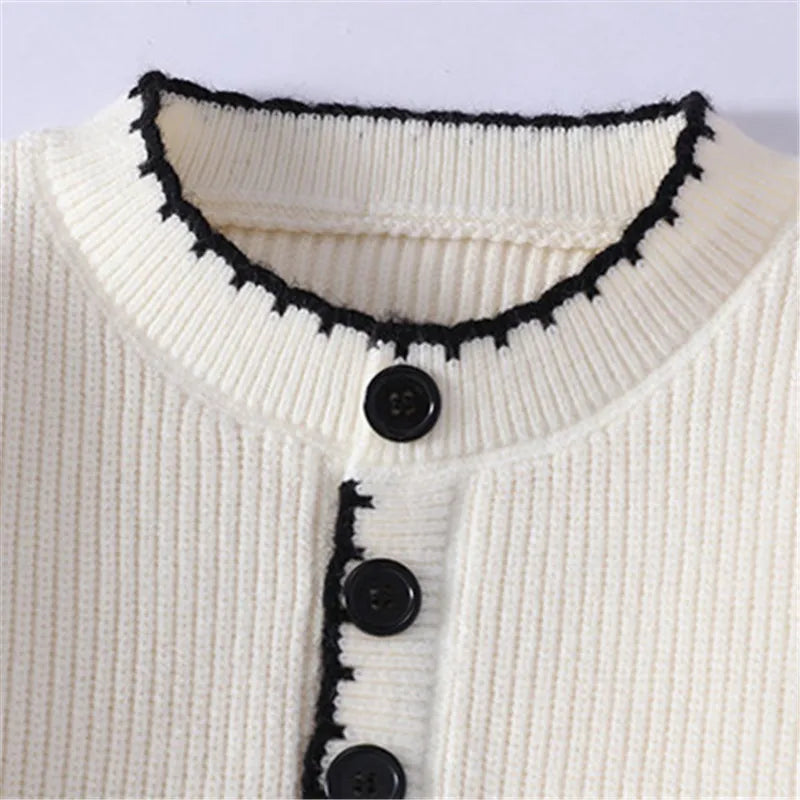 Men's Casual Knit Sweater - Long Sleeve O-Neck Pullover for Autumn Winter