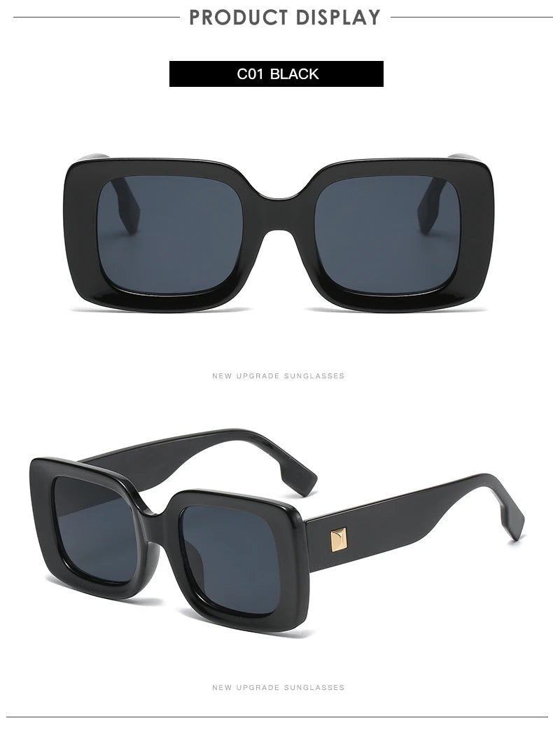 Women's 1/4pcs Set Fashion Small Rectangle Sunglasses  UV400