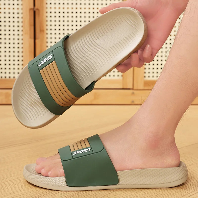 Men's Summer Slippers  Sandals Outdoor Clogs Soft Beach Slippers Comfortable Slides