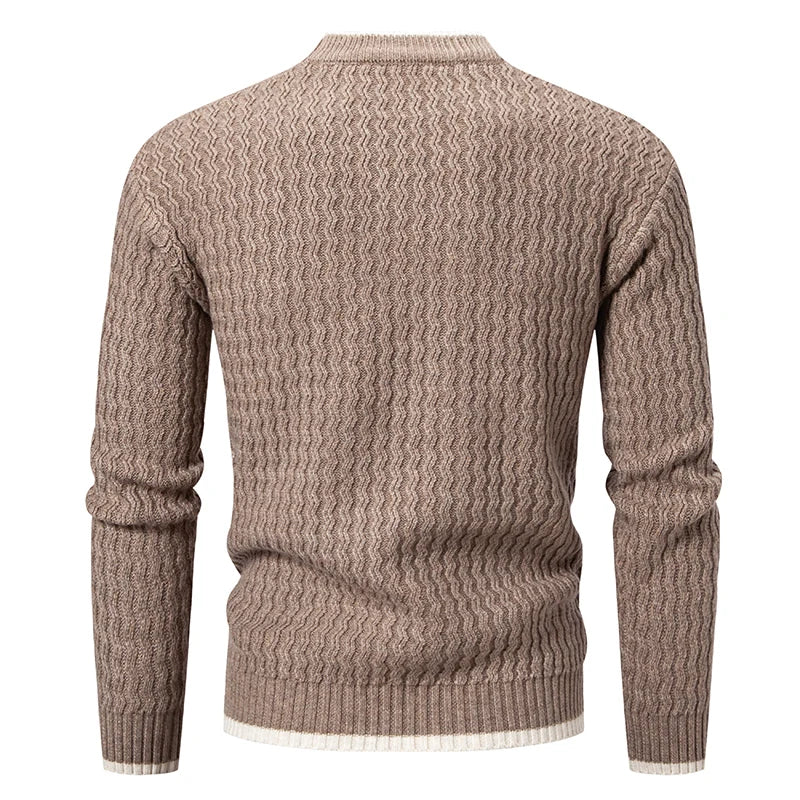 Men's Slim Fit Crew Neck Knit Pullover Sweater