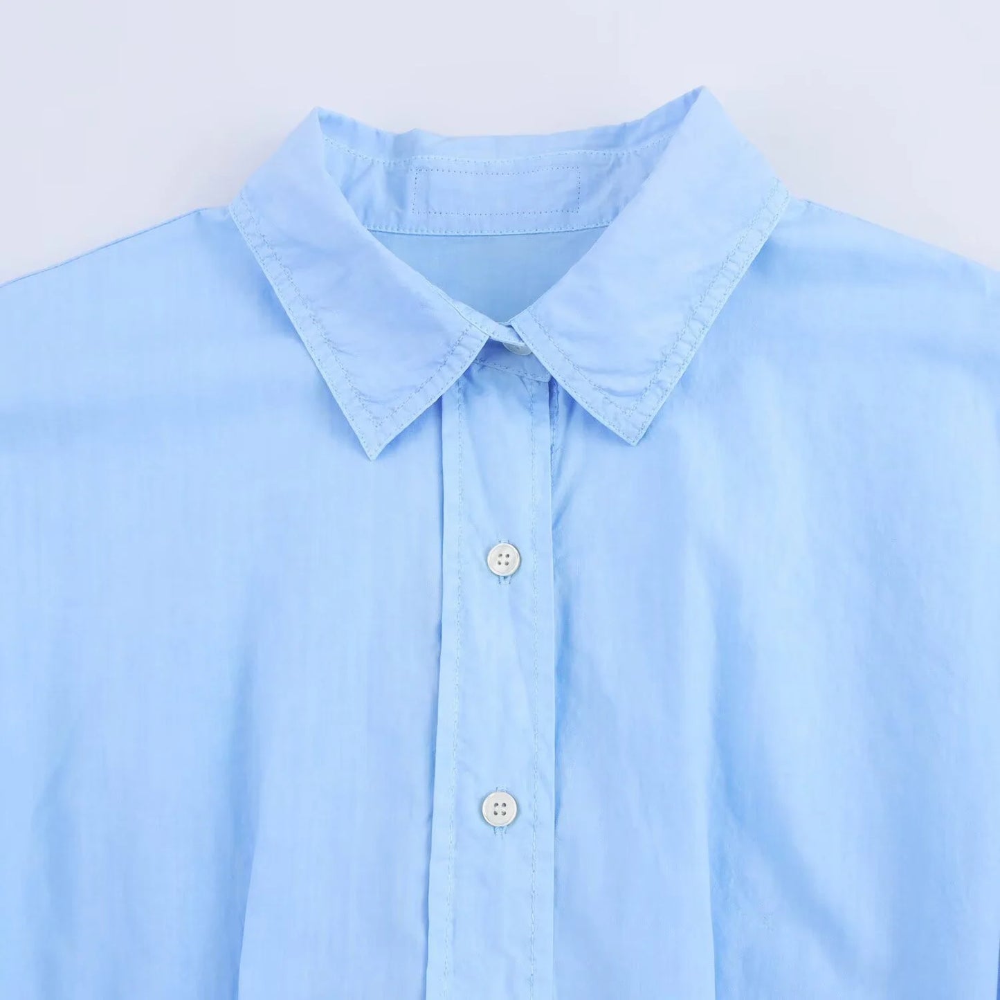 Women's Elegant Wide Pleated Shirt Dress - Light Luxury Summer Style