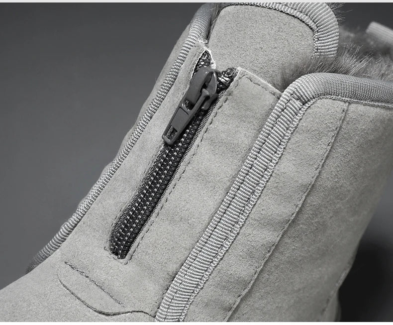 Men's Winter Snow Boots - Waterproof Fur-Lined Chelsea Boots