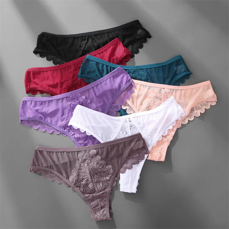 Lace Thong Panties - Sexy Low Waist G-String Underwear
