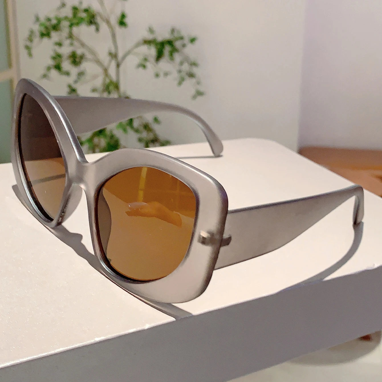 Women's Oversized Irregular Rim Sunglasses