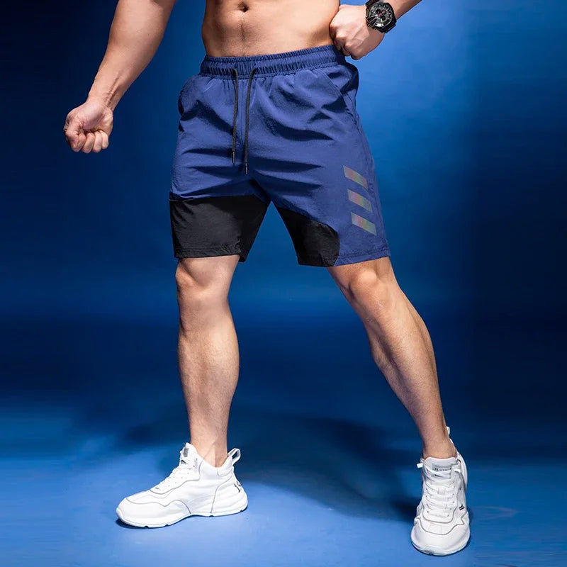 Men's Sports Fitness Quick-dry Basketball Workout Training Breathable Shorts