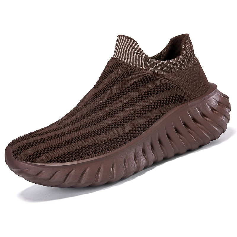 Men's Casual Platform Sneakers - Slip On Tennis Trainers