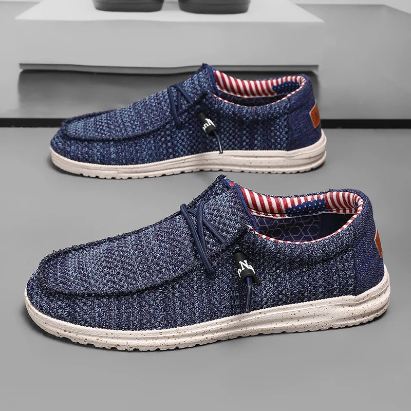 Men's Slip-On Casual Sneakers - Breathable Skateboard Loafers