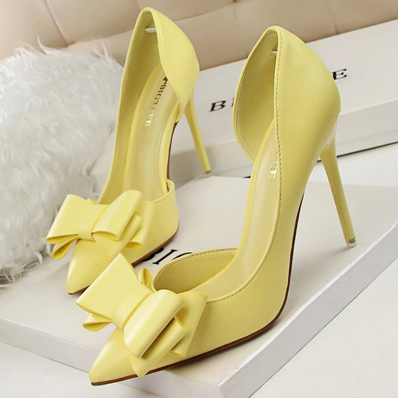 Bowknot Stiletto Heel Pumps