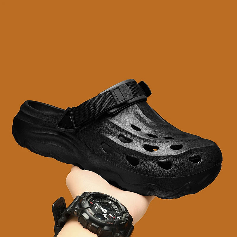 Men's Summer Slippers Platform Sandals Clogs Waterproof Beach Slippers Flip Flops Casual Slides