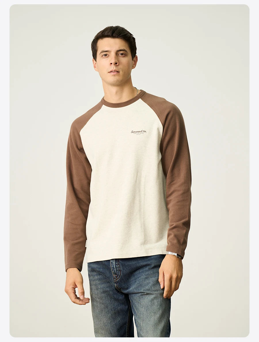 310gsm Warm Thermal Fabric Long Sleeve Raglan Sleeve T-Shirt