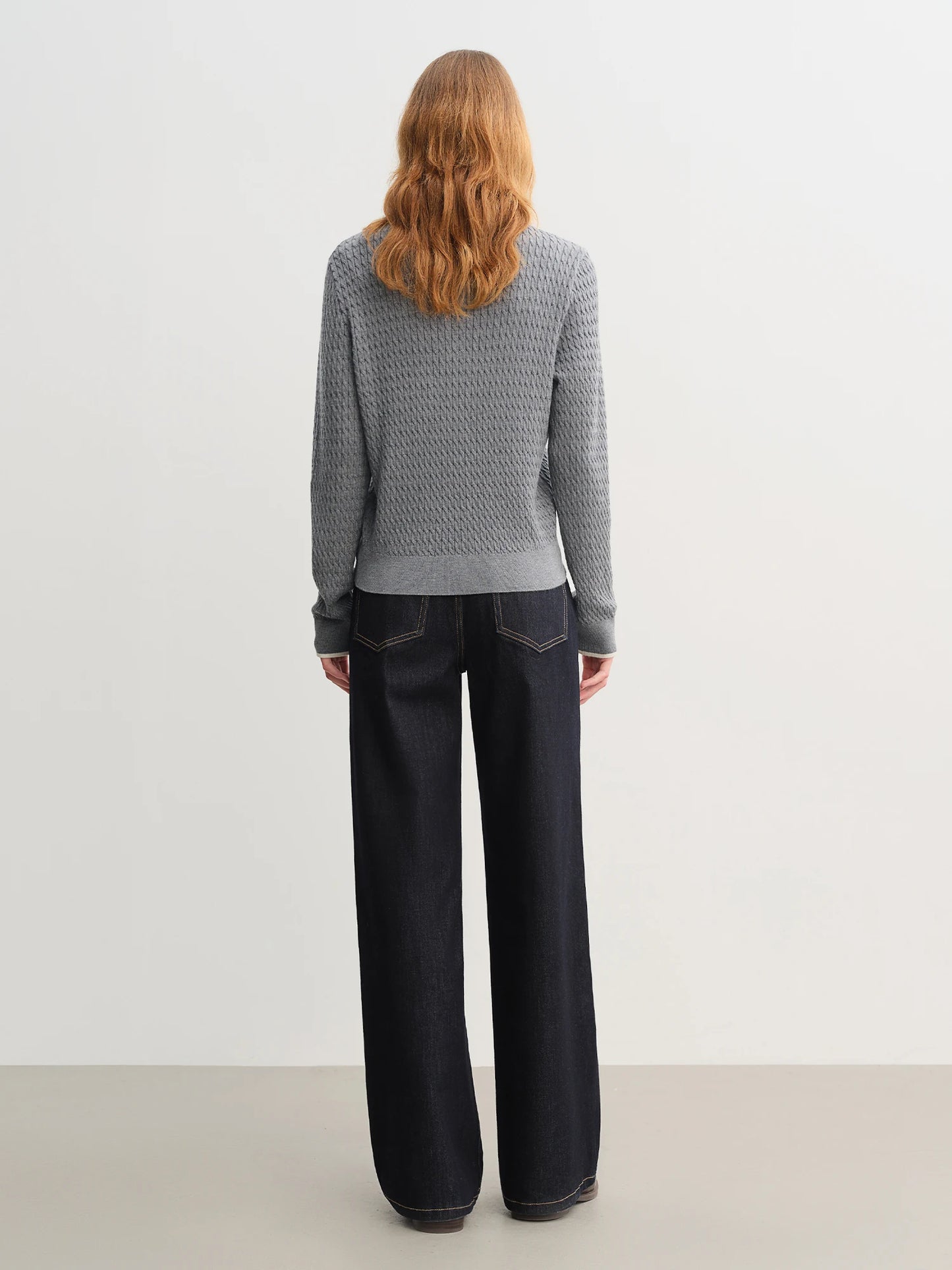 Women's High Waist Straight Leg Jeans - Stretch Denim Casual Trousers