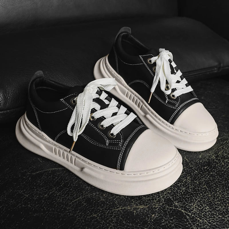 Platform Skateboard Sneakers - Men's Vulcanized Running & Tennis Trainers