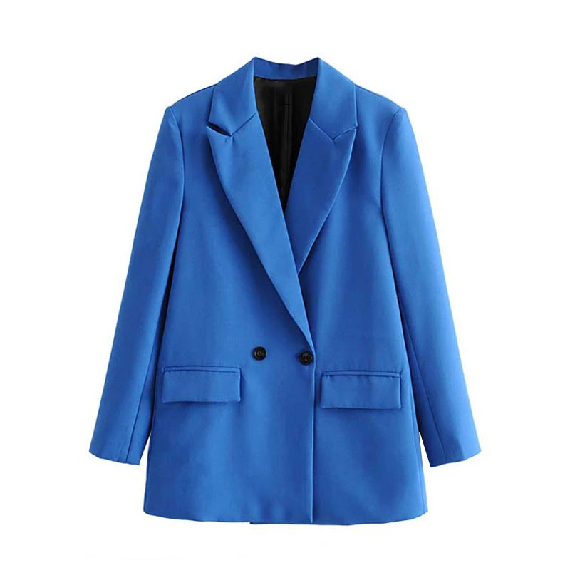 Women Chic Office Double Breasted Blazer