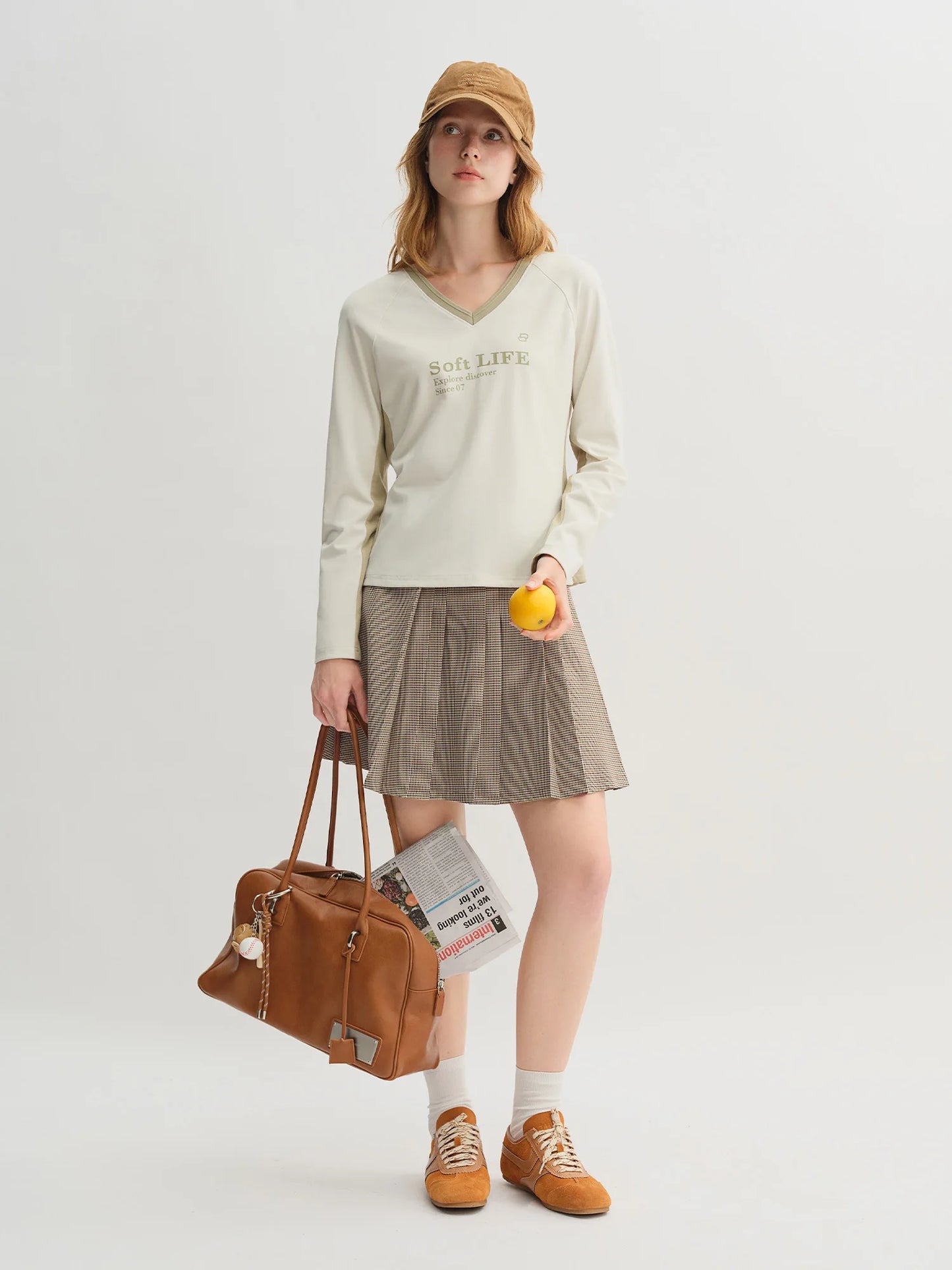 High-Rise Pants and Tee Set - Casual Two-Piece Outfit