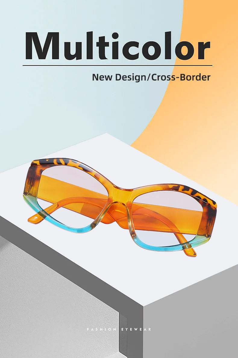 Fashion Large Frame Sunglasses - Colorful UV400 Protection for Women & Men