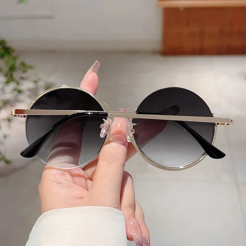 Women's Round Gradient Chic Sunglasses