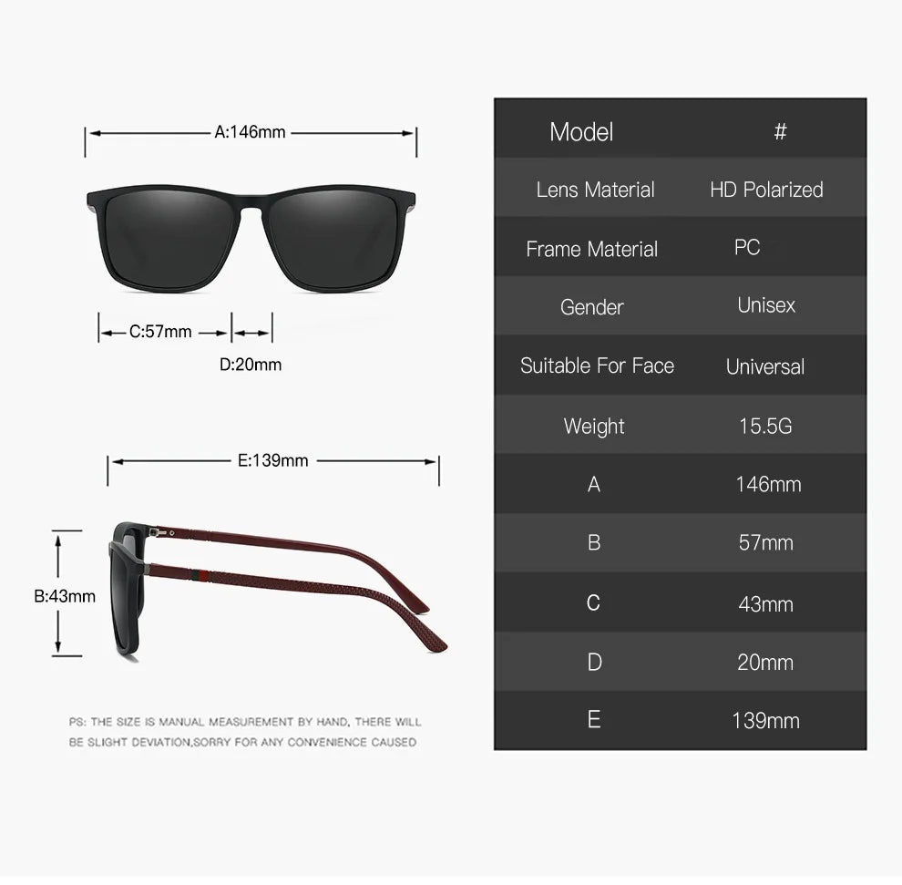 Ultra Light Polarized Sunglasses - Outdoor Driving Eyewear for Women & Men