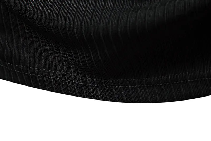 Men's Summer Henry Collar  Short Sleeve Smart Casual T-Shirt