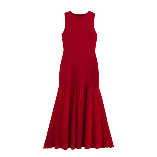 Women's  Knitted Sleeveless Long Dress