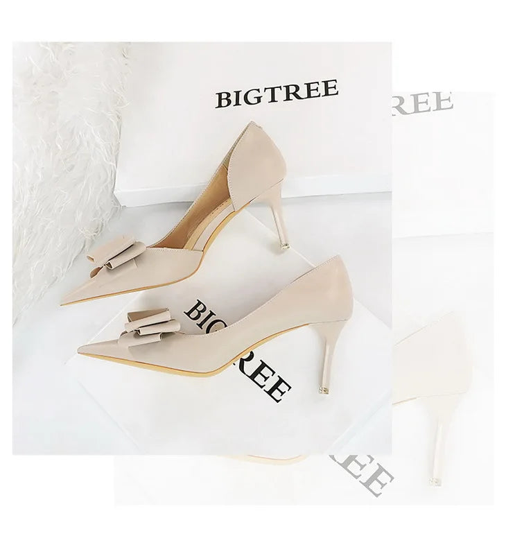 Bowknot Stiletto Heel Pumps