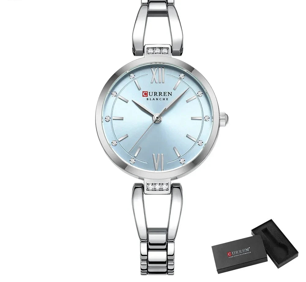 Elegant Stainless Steel Quartz Watch - Waterproof Fashion Timepiece