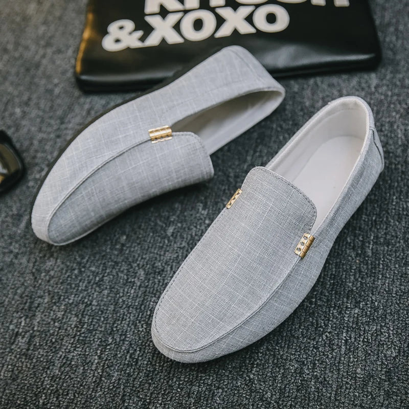 Men's Casual Loafers Comfortable Slip-on Flat Shoes