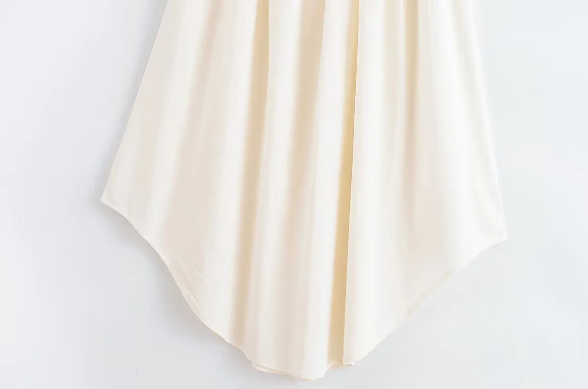 White Suspender Maxi Dress - French Style Casual Summer Dress