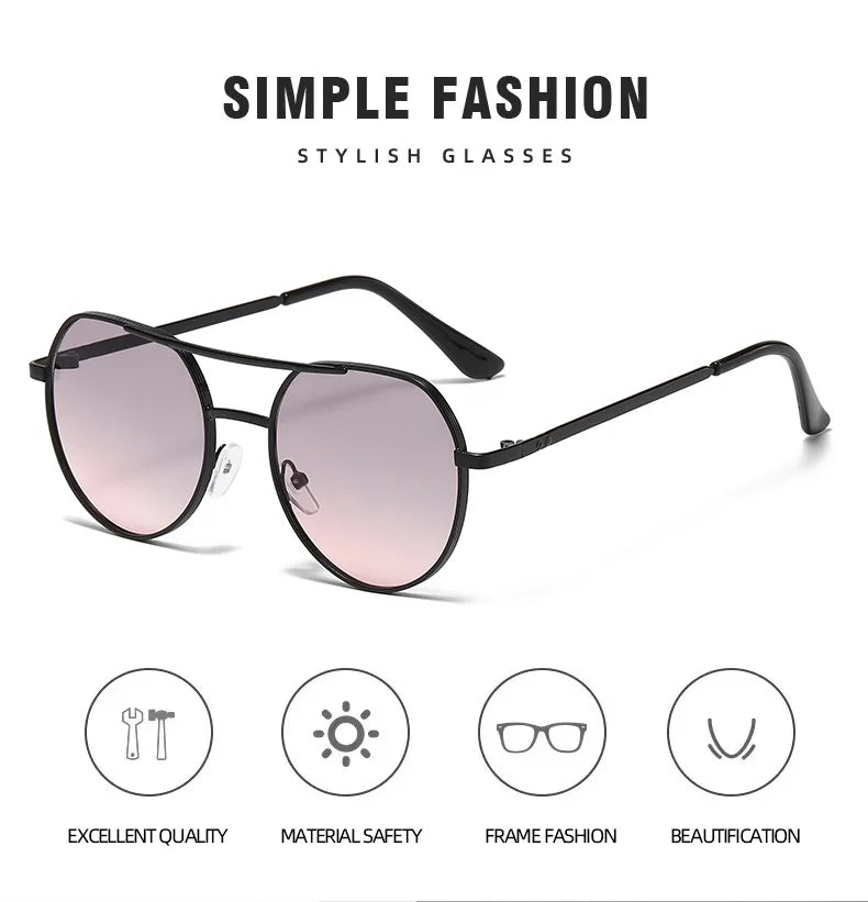 Unisex Metal Sunglasses UV400