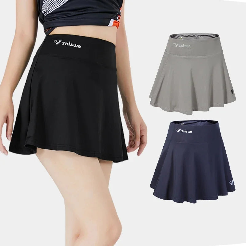 Women's Tennis Short Skirt Casual Sport Running Shorts Skirt -Yoga Fitness Short Sports Golf Pleated Skirt