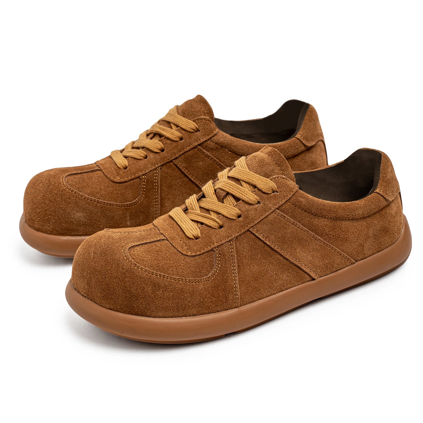 Men's Suede Leather Lace-up Flat Shoes